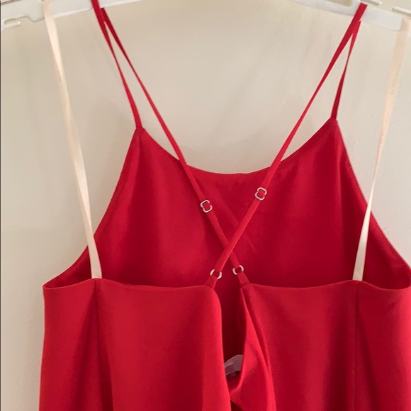 Red Dress with Ruffles - Picture 4 of 5